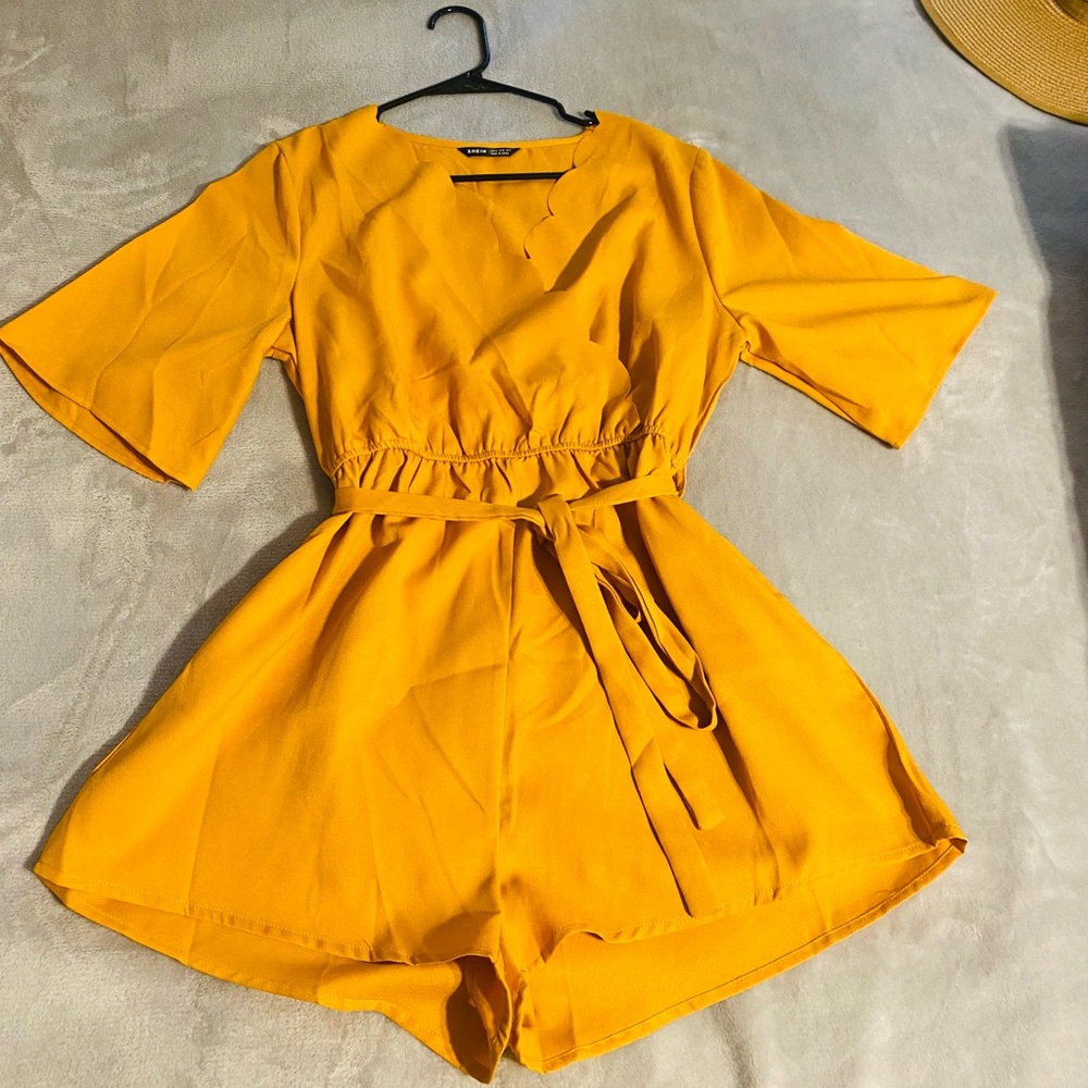 Mustard yellow romper for sale